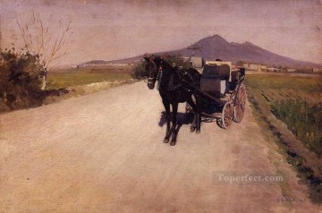 Gustave Caillebotte Painting - A Road Near Naples Gustave Caillebotte